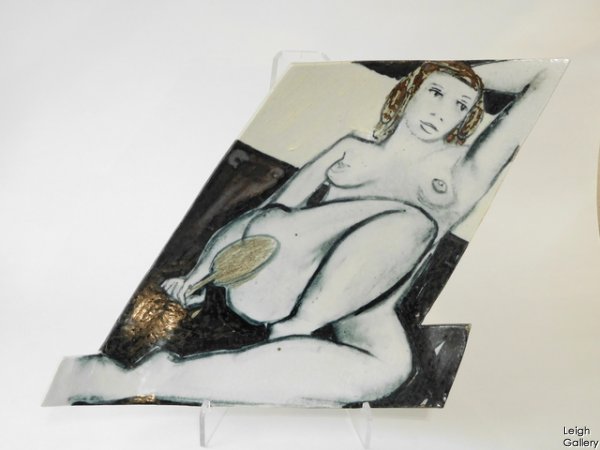 Derek Davis - Plate with female nude