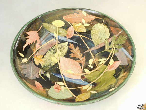 Sophie MacCarthy - Shallow dish with leaves and stalks
